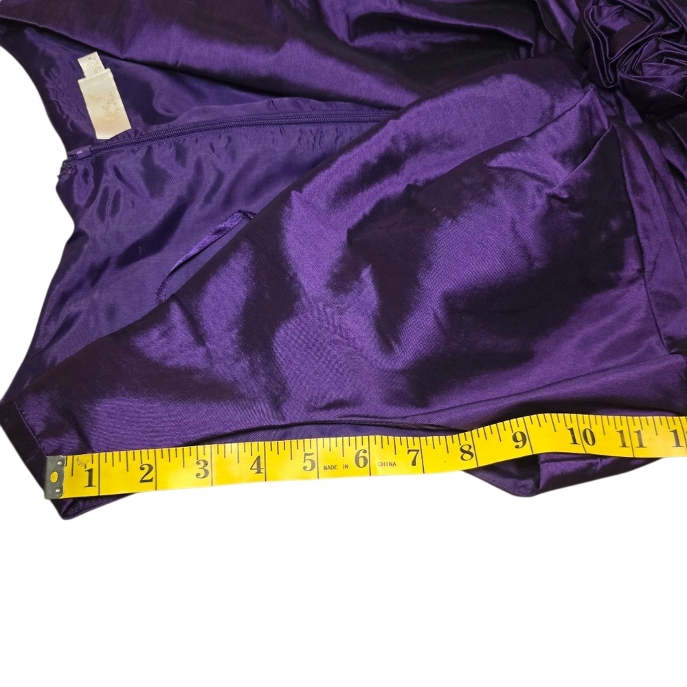 NWT Eliza J Purple Pleated Midi Formal Dress Size 14 Style EJ1M0422 Missy - Picture 13 of 15